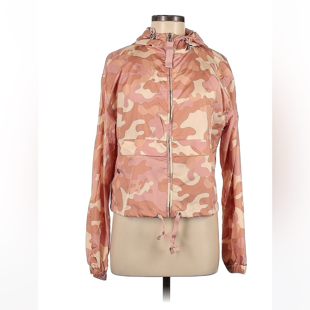 Love Tree Pink Camo Rain Jacket Size Medium
